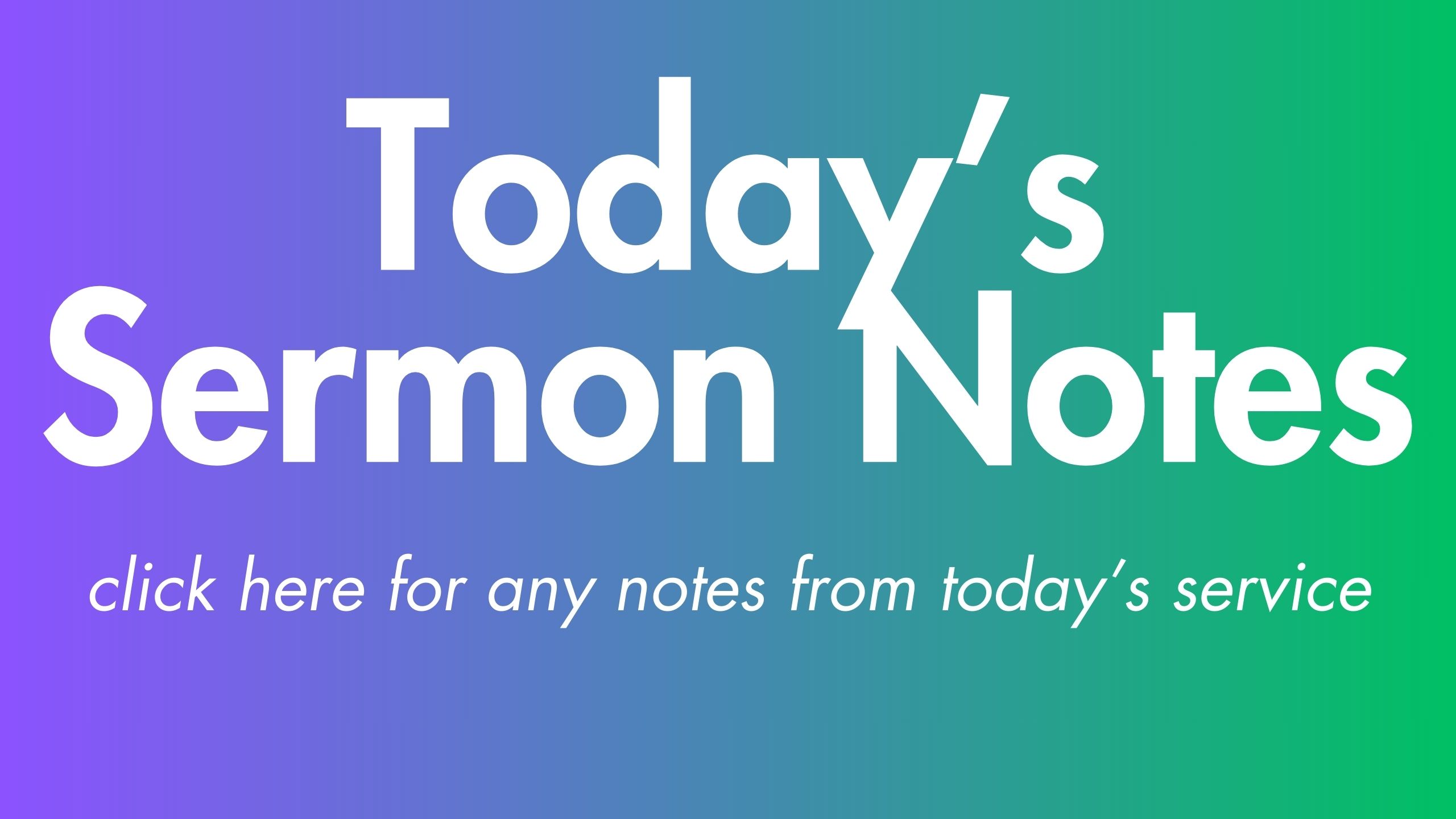 sermon notes